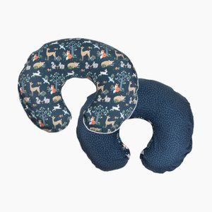 Boppy Premium Pillow Cover- Blue Forest Friends